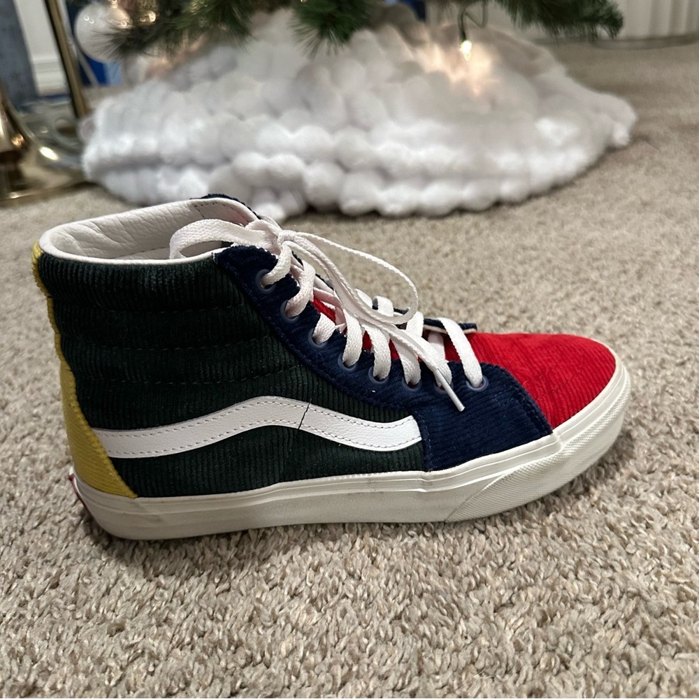 Vans Sk8-Hi Colorblock Mixed Corduroy Sneakers - Picture 8 of 16